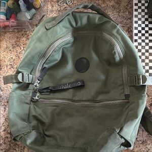 lululemon athletica Green Backpack Durable and Stylish